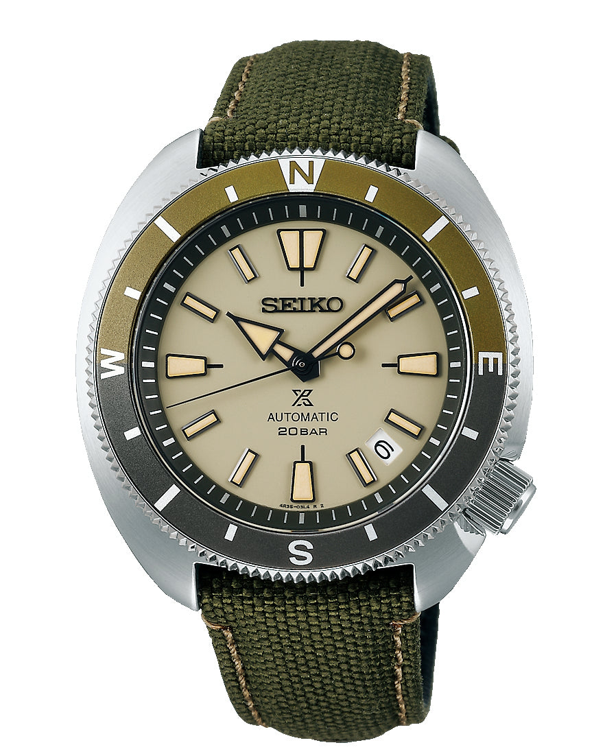 Seiko green outlet bezel diver