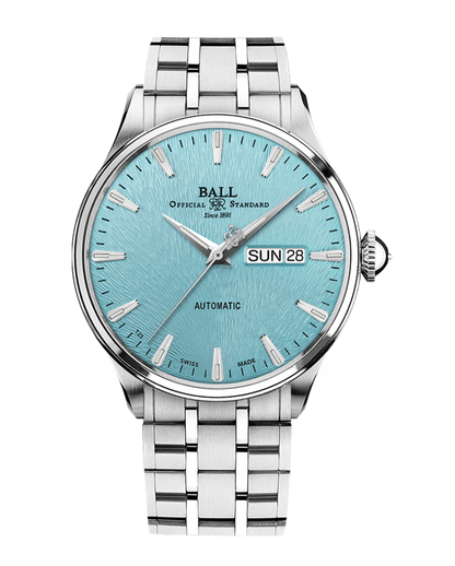 BALL Trainmaster Eternity Ice Blue Dial Rainbow Tubes  | NM2080D-S2J-IBER