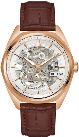 BULOVA Classic Surveyor Skeleton Rose Automatic | 97A175