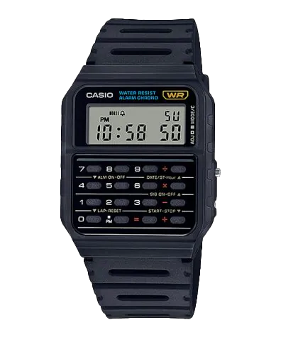 CASIO Twincept Databank Digital Resin Black | CA53W-1