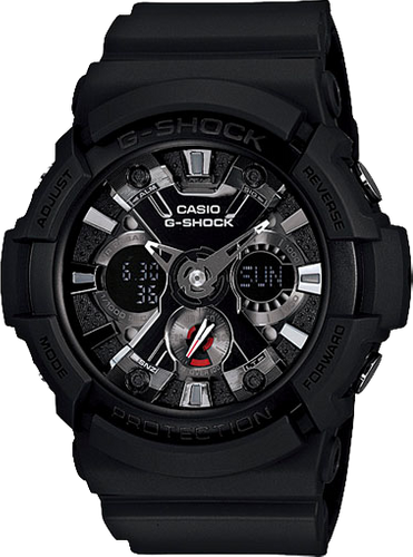 CASIO G-Shock Analog-Digital with IP Aluminum Bezel Black | GA201-1A