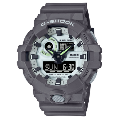 CASIO G-Stock Hidden Glow Analog - Digital Gray | GA700HD-8A