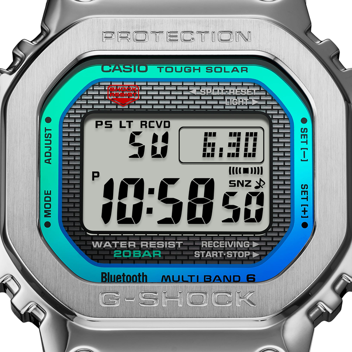 CASIO G-Shock Full Metal Solar Digital Silver | GMWB5000PC-1