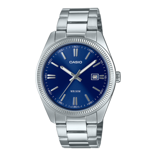 CASIO Vintage Analog Blue/Silver Stainless Steel | MTP1302D-2AVT