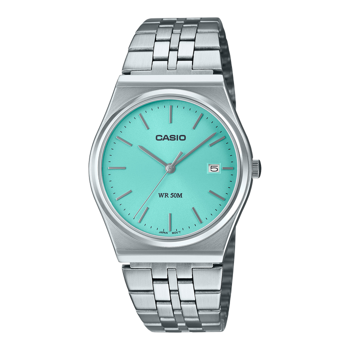 CASIO Vintage Turquoise Blue Stainless Steel | MTPB145D-2A1V