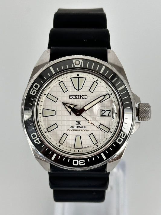 SEIKO Prospex Samurai Cream Dial 44mm Black (SRPE37)