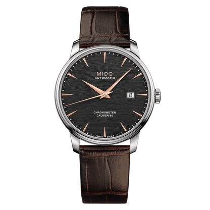 MIDO Baroncelli Chronometer Silicon Gent Black | M027.408.16.061.00