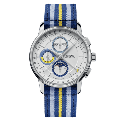 MIDO Baroncelli Chronograph Moonphase White Dial | M027.625.17.031.00