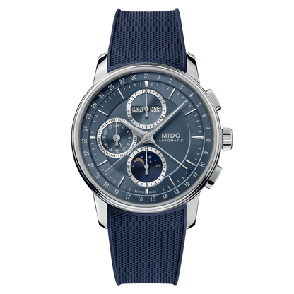 MIDO Baroncelli Chronograph Moonphase Blue Dial | M027.625.17.041.00