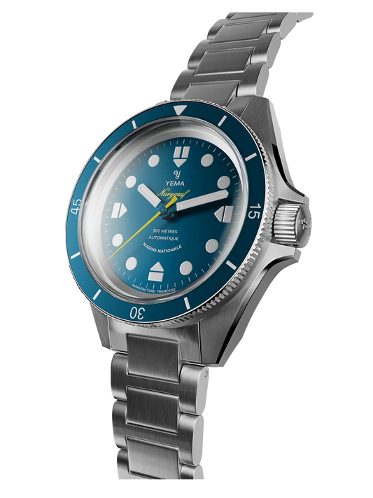 YEMA Navygraf Marine Nationale CMM.10 Stainless Steel Strap | 21.14.55.SN.M