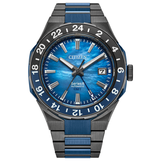 CITIZEN Series8 880 GMT 100th Anniversary Limited Edition Exclusive Blue | NB6036-52N