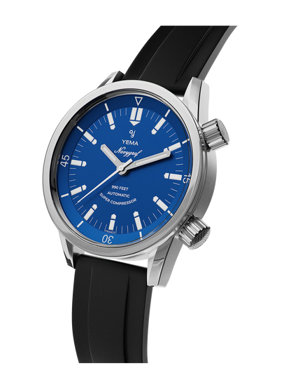 YEMA Navygraf Super Compressor Blue Dial Viton Strap | YNAV24SC-GGS