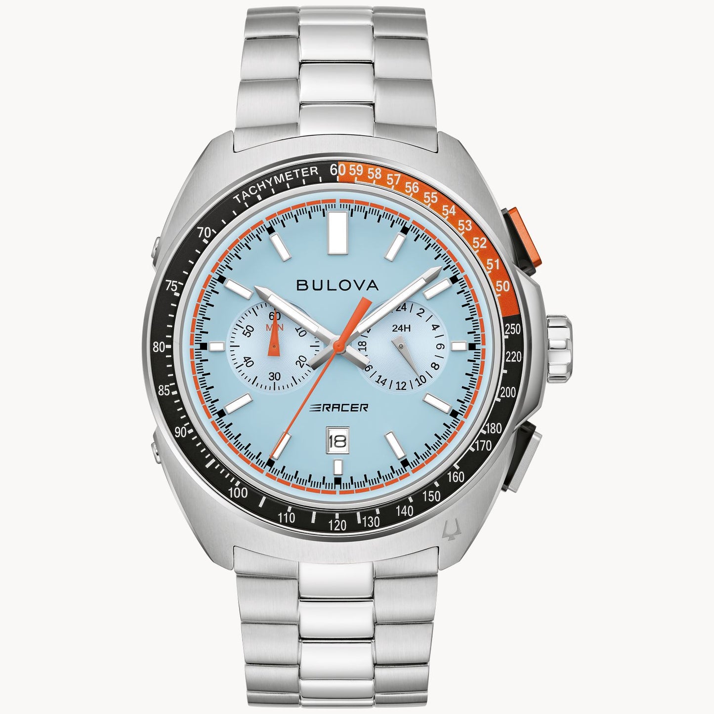 BULOVA Racer Chronograph Blue Dial Stainless Steel | 98B432