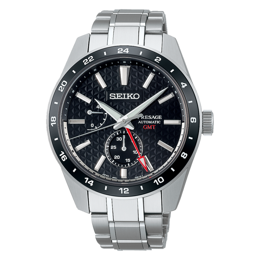 SEIKO Presage Sharp Edged Series GMT Black | SPB221