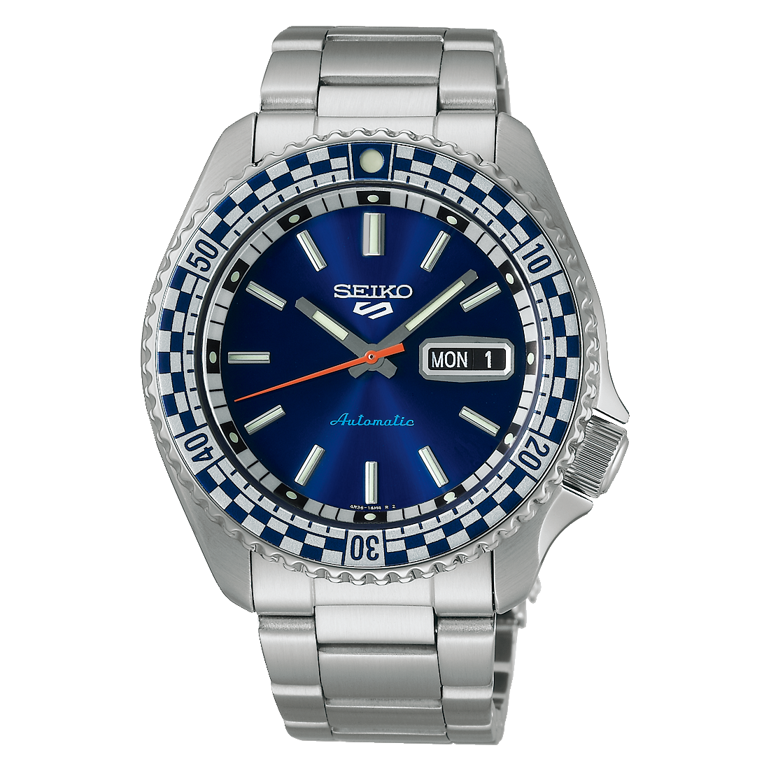 SEIKO 5 Sports 'Checker Flag' Special Edition Automatic Blue | SRPK65