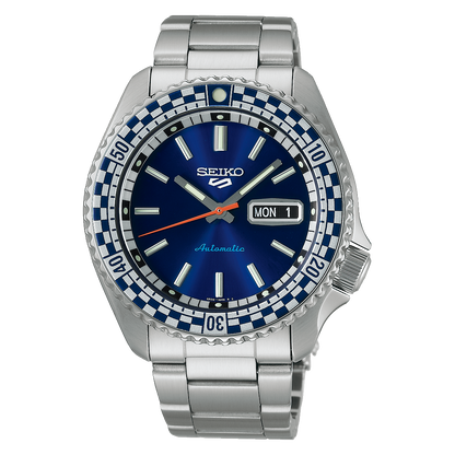 SEIKO 5 Sports 'Checker Flag' Special Edition Automatic Blue | SRPK65