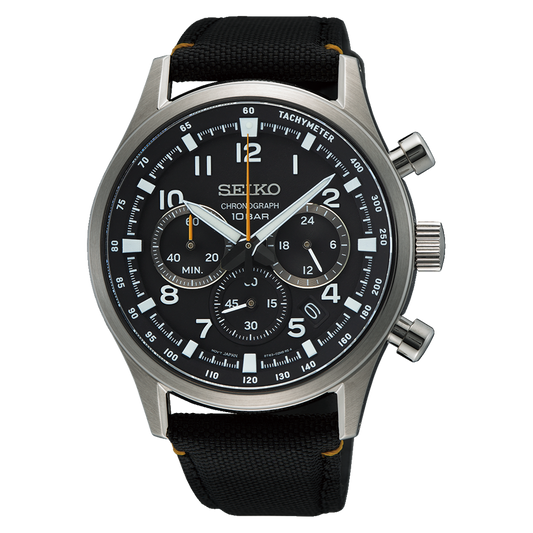 SEIKO Chronograph Quartz Black | SSB449