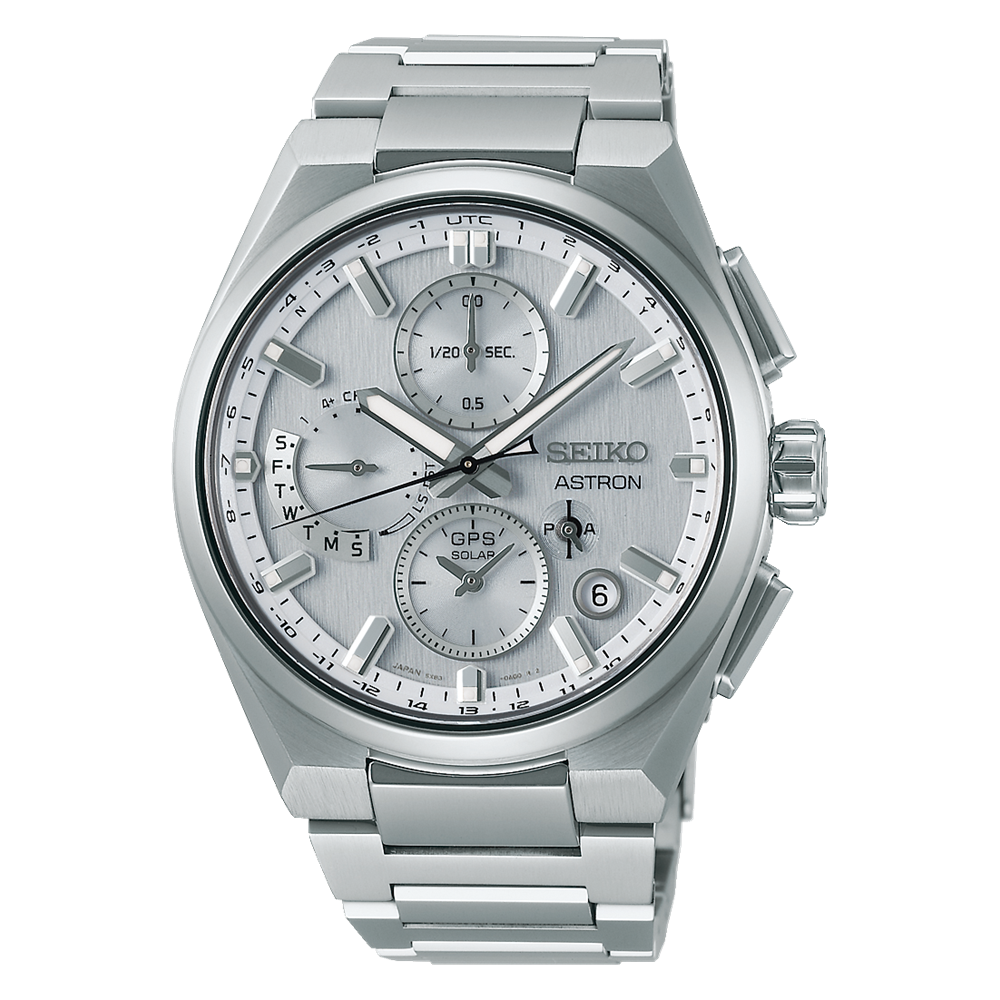 SEIKO Astron GPS Solar Chronograph  Silver Dial | SSH159