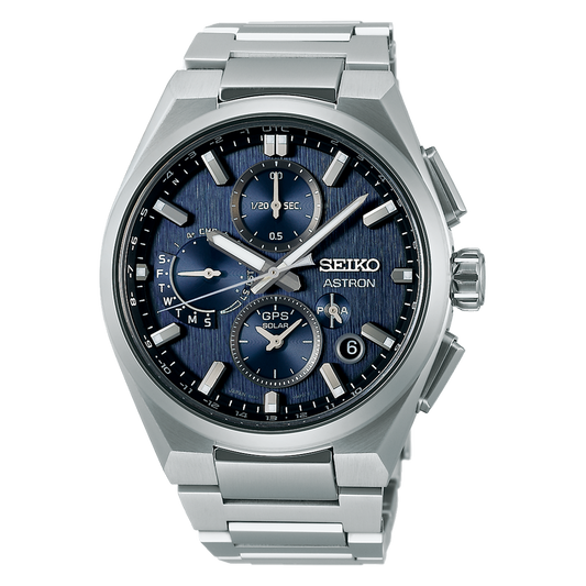 SEIKO Astron GPS Solar Chronograph Blue Dial | SSH161