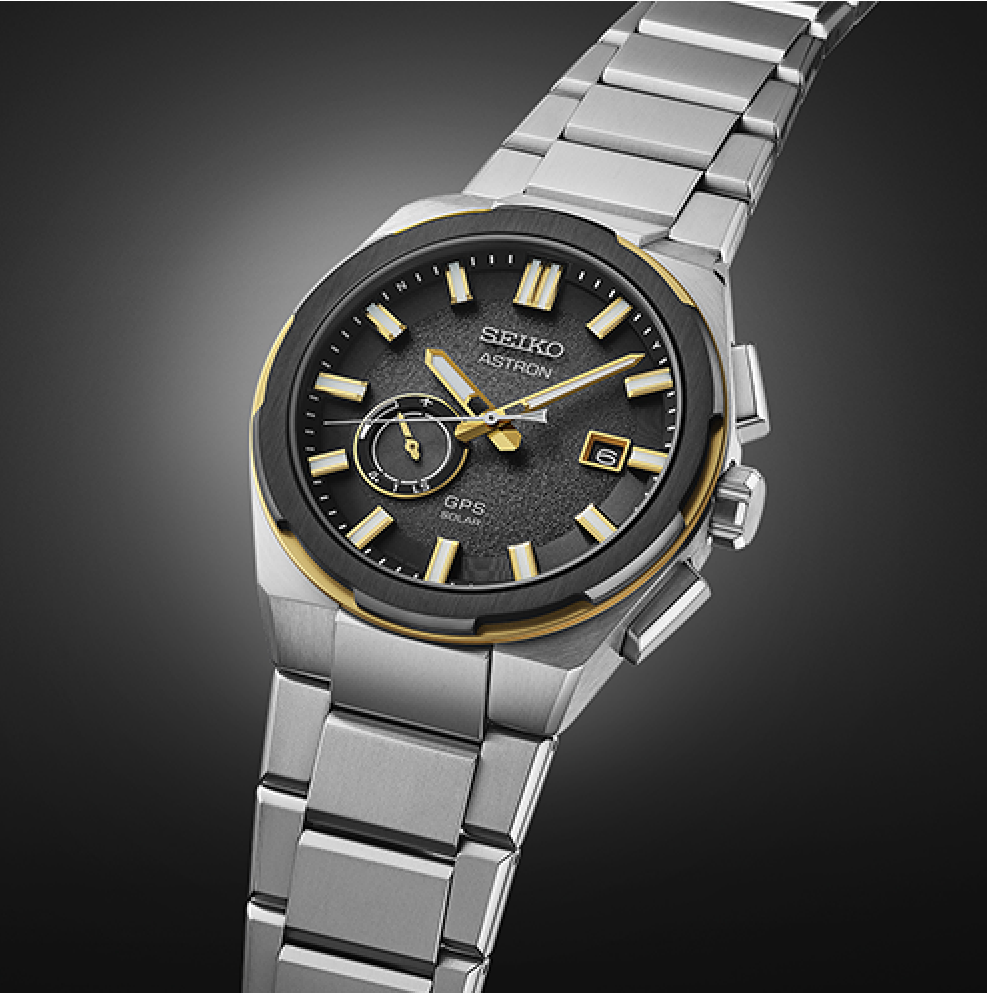 SEIKO Astron GPS Solar Black & Gold | SSJ026