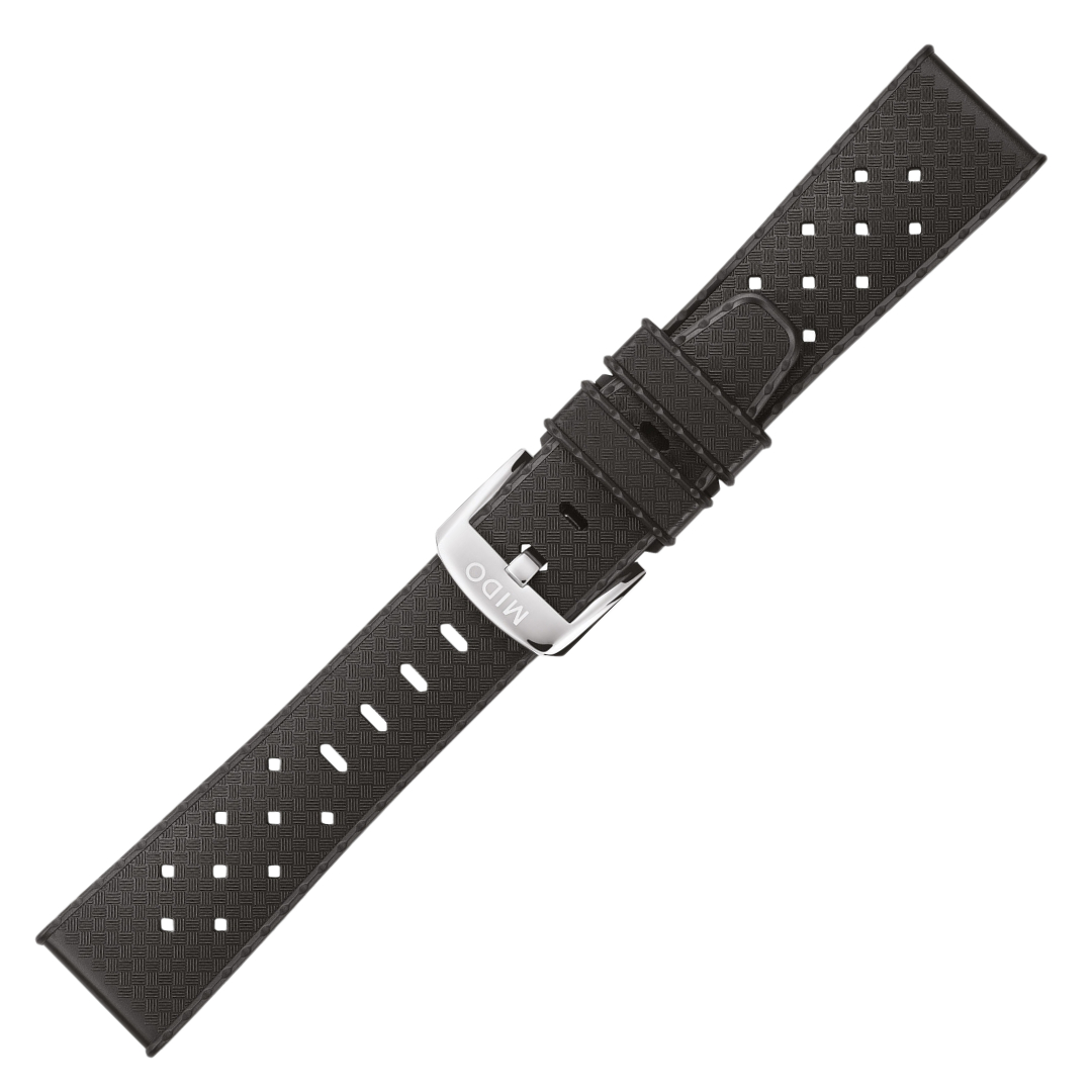 MIDO Ocean Star Captain Black Rubber Strap OEM 21mm | M603018382