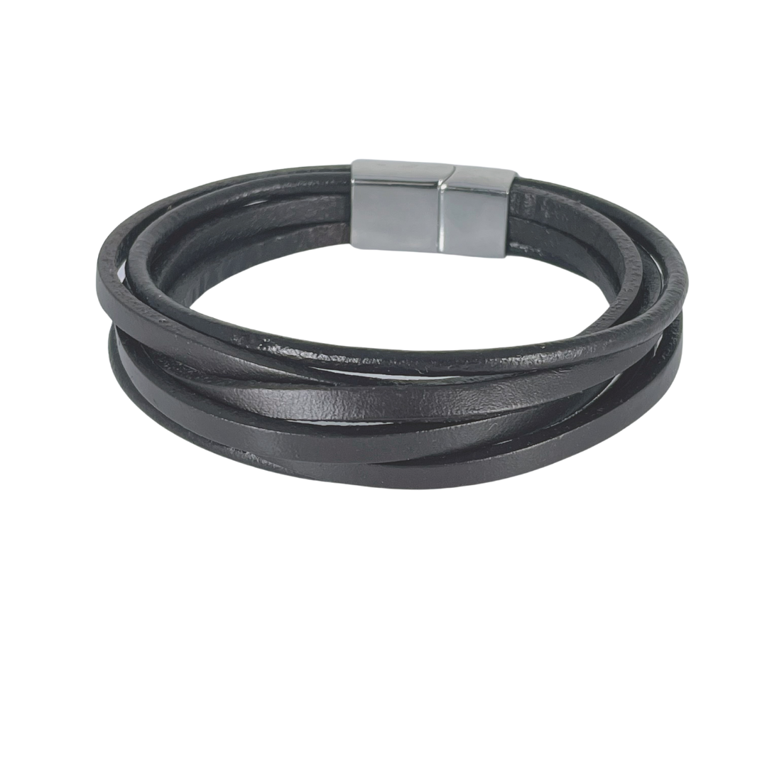Leather Bracelet / Wristband - Brown