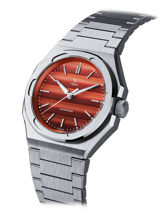 YEMA Wristmaster Traveller Red Dial | YWTR24-RMS