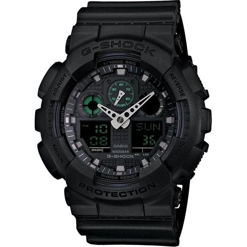 CASIO G-Shock Analog-Digital Military Black | GA100MB-1A