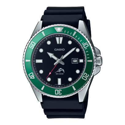 CASIO Analog Green| MDV106B-1A3V