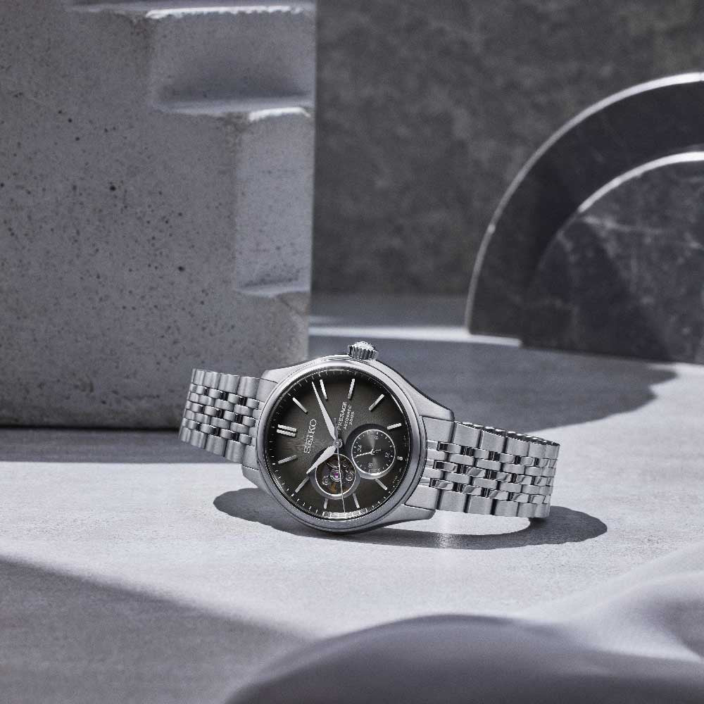 SEKIO Presage Classic Semi Skeleton Sumiiro Silver SPB471