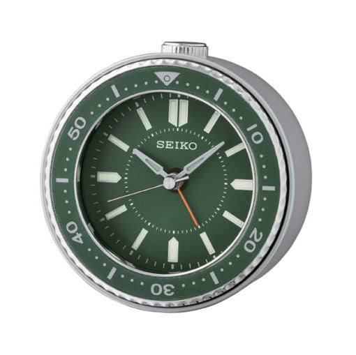 SEIKO Desk Alarm Clock Green | QHE184M